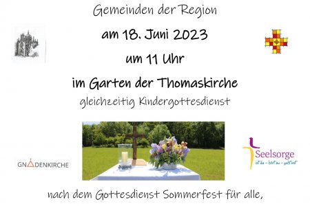 Gemeinsamer Gottesdienst mit der Regionalgruppe Wien-Mitte-Süd am 18.06.2023 um 11 Uhr