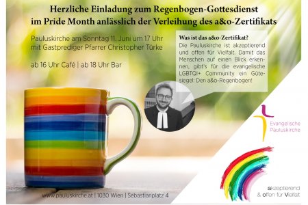 Regenbogen-Gottesdienst am 11.06.2023 um 17 Uhr Regenbogen-Gottesdienst am 11.06.2023 um 17 Uhr